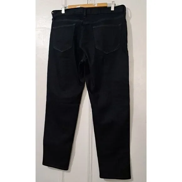Banana Republic Mens 34/30 TRAVELER TAPERED FIT DARK BLUE Jeans Pants $130